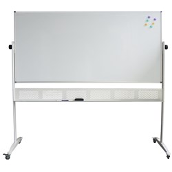 Rapidline Standard Mobile Whiteboard 1800W x 900mmH  Aluminium Frame