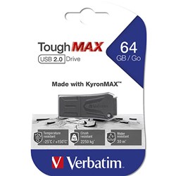 Verbatim Toughmax USB Drive 2.0 64GB Black