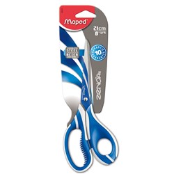Maped Zenoa Fit Scissors 210mm Soft Blue & White Handle 