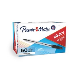 Paper Mate Inkjoy 100 Ballpoint Pen 1.0mm Black Box of 60