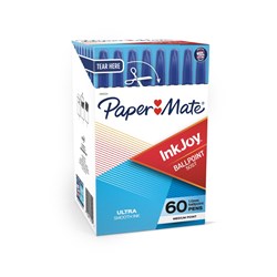 Paper Mate Inkjoy 100 Ballpoint Pen 1.0mm Blue Box of 60