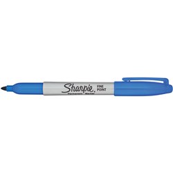 Sharpie Fine Point Marker Permanent 1.0mm Fine Techno Blue Box of 12