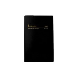 Collins Financial Year Diary B7R Week To View Black