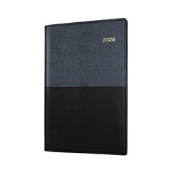 Collins Vanessa Diary A5 Month To View With Notes Black 