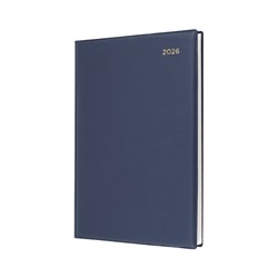 Collins Belmont Desk Manager Diary Quarto Day To Page Navy 