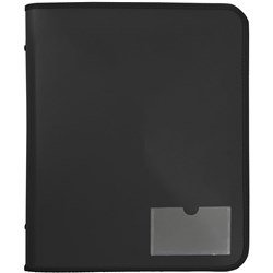 Marbig Zipper Binder With Tech Case A4 2D Ring 25mm Black 