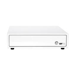 POS-mate Cash Drawer Push to Open Gloss White 