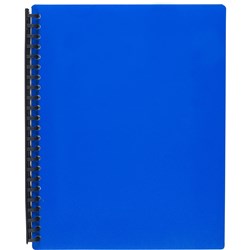 Marbig Display Book A4 Refillable 40 Pocket Blue 