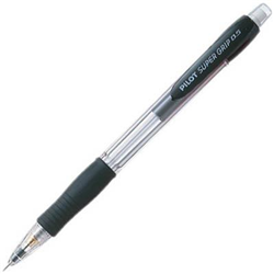 PILOT MECHANICAL PENCIL H185 SUPERGRIP 0.5mm Black Barrel