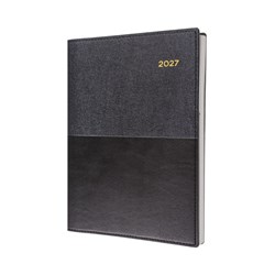 Collins Vanessa Diary A4 Day To Page Black 