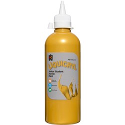 EC Liquicryl Paint 500ml Metallic Gold 