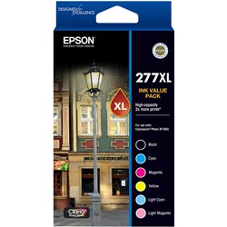 EPSON 277 HY INK VALUE PACK B C M Y LC LM HY Ink x 1 Ea 