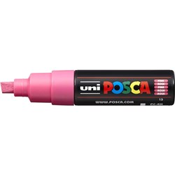 Uni Posca Paint Marker PC-8K  Broad 8mm Chisel Tip  Pink