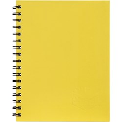 Spirax 511 Hard Cover Notebook A5 Ruled 200 Page Side Opening Yellow