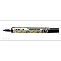 PENTEL NLF50 PERMANENT MARKER Maxiflo Fine Bullet Black 
