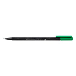 Staedtler 334 Triplus Fineliners 0.3mm Green Pack of 10