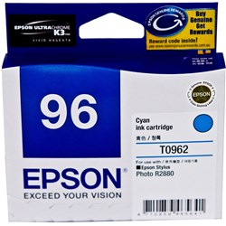 Epson T0962 UltraChrome K3 Ink With Vivid Magenta Ink Cartridge Cyan