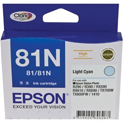 Epson 81/81N Claria Ink Cartridge High Yield Light Cyan