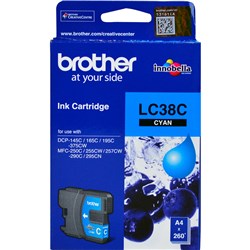 Brother LC-38C Ink Cartridge Cyan