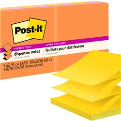 Post-It R330-6SSUC Super Sticky Notes 76mmx76mm Energy Boost Pack of 6