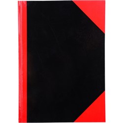 Cumberland Black & Red Notebook Gloss A4 150 Leaf 