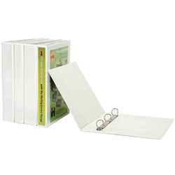 Marbig Clearview Insert Binder A4 2D Ring 19mm White 