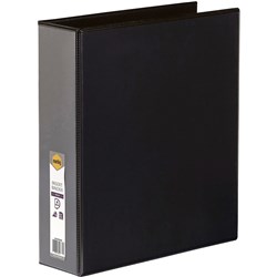 Marbig Clearview Insert Binder A4 4D Ring 50mm Black 