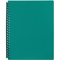 Marbig Display Book A4 Refillable 20 Pocket Green 