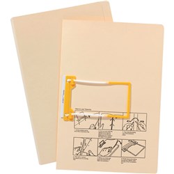 Avery Tubeclip File Foolscap Buff Plain