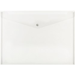 Marbig Doculope Wallet A3 With Button Closure And Title Holder Clear