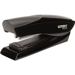 Rapid Eco Super Flat Clinch Stapler Full Strip 25 Sheet Capacity Black