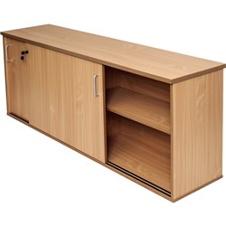 Rapidline Rapid Span Credenza 1800W x 450D x 730mmH Lockable Sliding Doors Beech