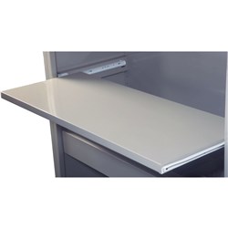 Steelco Aisle Saver Pull Out Reference Shelf 1200W  White Satin