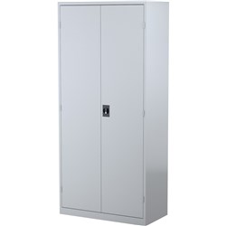 Steelco Steel Stationery Cupboard 4 Shelves 914W x 463D x 2000mmH Silver Grey