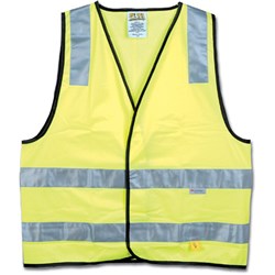 Maxisafe Hi-Vis Day Night Safety Vest Yellow Medium 