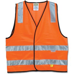 Maxisafe Hi-Vis Day Night Safety Vest Large Orange 