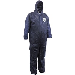 Maxisafe Chemguard Coveralls Disposable SMS Blue Medium