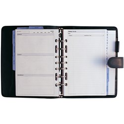 DEBDEN DAYPLANNER ORGANISER Snap Closure PU Cover 216x140mm