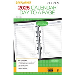 Debden Dayplanner Refill Desk 140x216mm Dated Day To Page