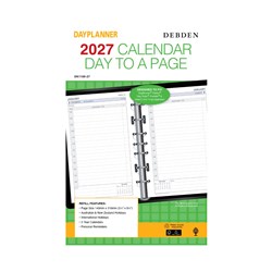 Debden Dayplanner Refill Desk 140 x 216mm Dated Day To Page 