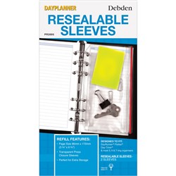 Debden Dayplanner Refill Resealable Sleeve (2 pack)  172X96mm Personal Edition