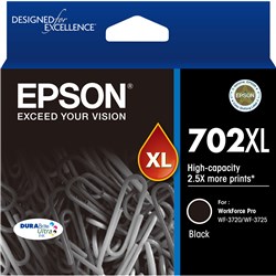 Epson 702XL DURABrite Ultra Ink Cartridge High Yield Black