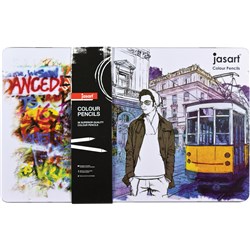 Jasart Studio Colour Pencil Tin Assorted Pack Of 36